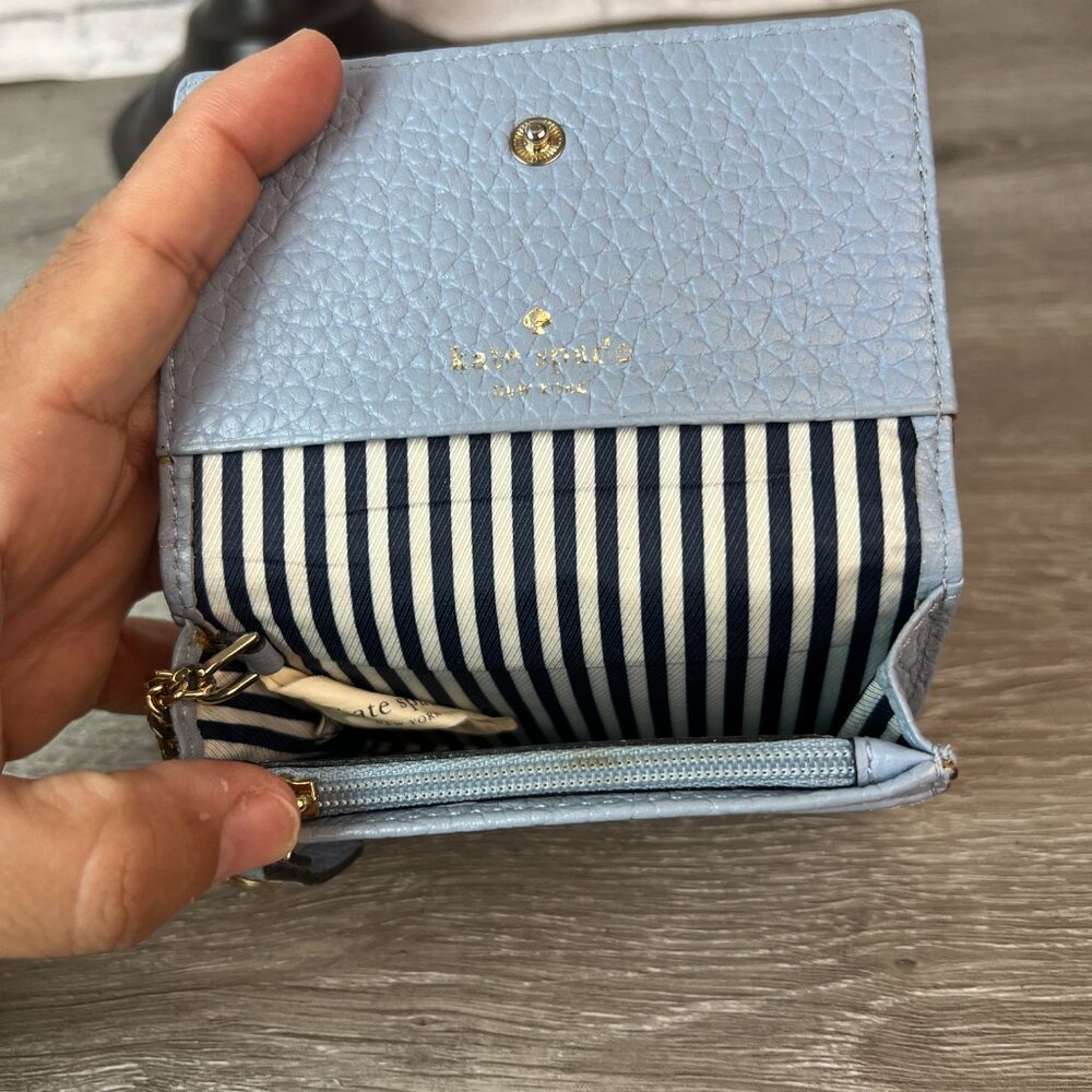 Kate Spade Blue Card holder Wallet Keyring - Picture 7 of 7